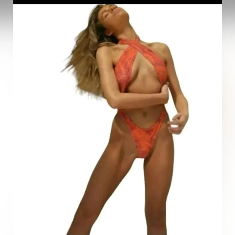 NWT Stone Fox Swim X Free People Small Red Azalea One Piece Bathing Suit